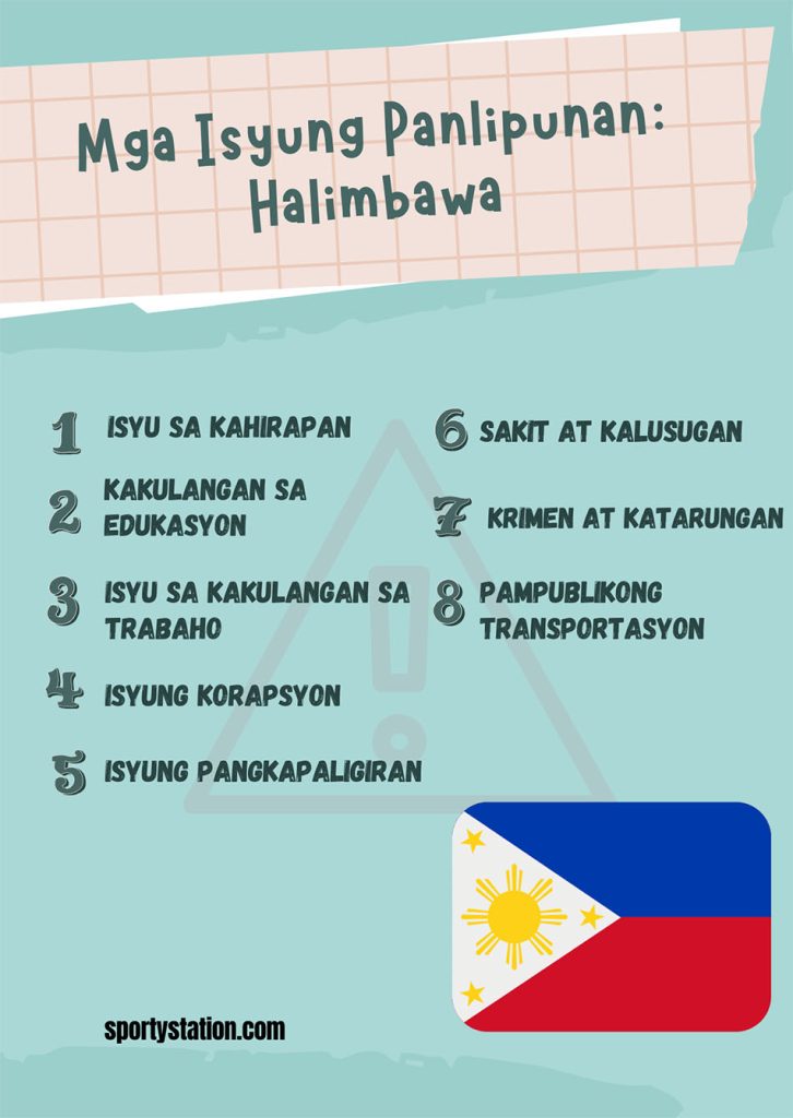 mga isyung panlipuan - halimbawa infographic